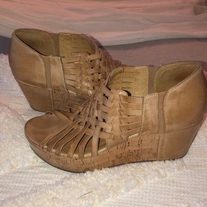 Chocolate Blu Strappy Wedges